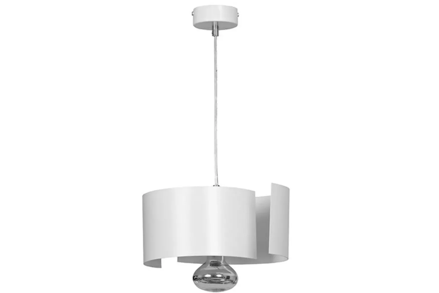 Discount Nietuzinkowa, biała lampa wisząca do kuchni 306/1 VIXON | Kaja Żyrandole Nowoczesne