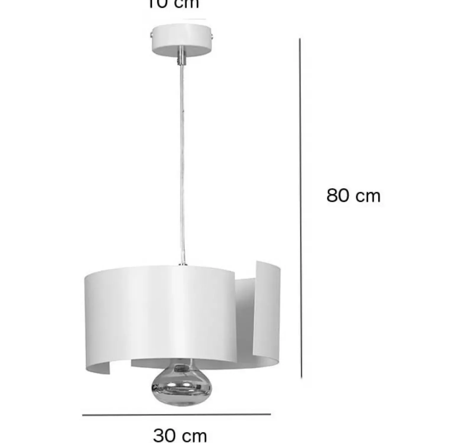Discount Nietuzinkowa, biała lampa wisząca do kuchni 306/1 VIXON | Kaja Żyrandole Nowoczesne