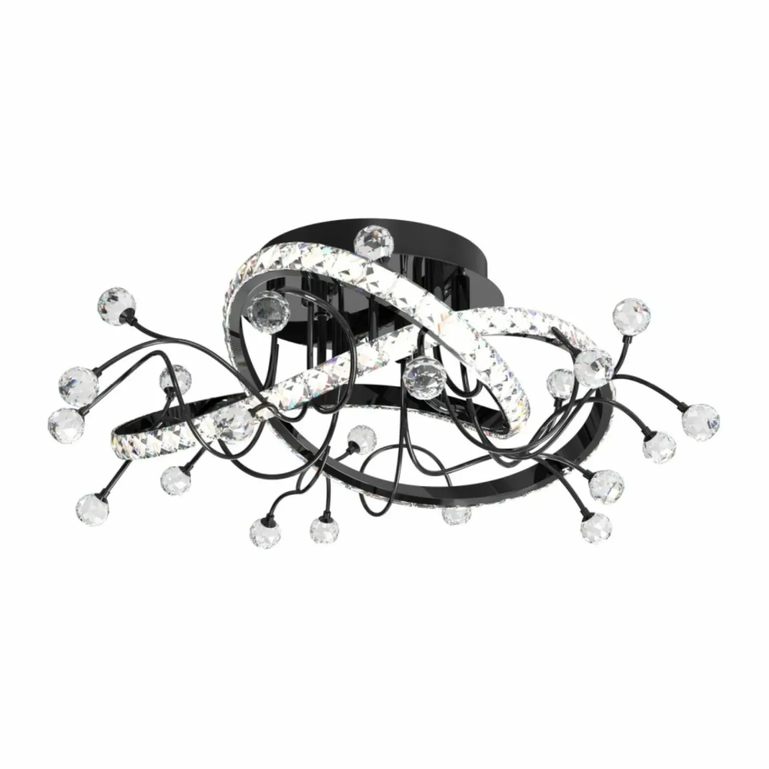 Cheap Nietuzinkowa, czarna lampa sufitowa MX3481-1S-3BCT MAIA | Kaja Żyrandole Nowoczesne