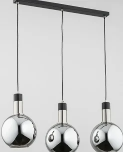 Clearance Nietypowa lampa wisząca z 3 lustrzanymi kloszami AL 62164 | Kaja Żyrandole Nowoczesne
