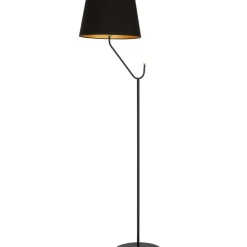 Sklep Kaja Niezwykła, czarna lampa podłogowa z abażurem MLP4915 z serii VICTORIA | Kaja Ośw