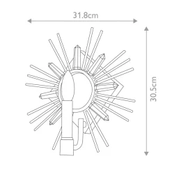 Sklep Kaja Niezwykły kinkiet do korytarza GN-SUN-KING-1-G z serii SUN KING