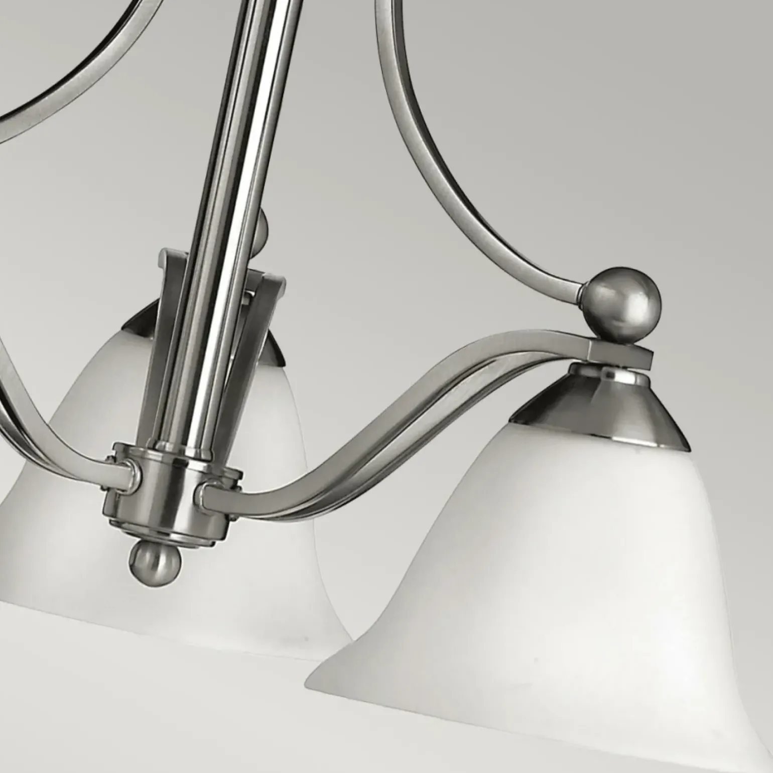 Sklep Kaja Niklowany żyrandol z kloszami HK-BOLLA3 z serii BOLLA