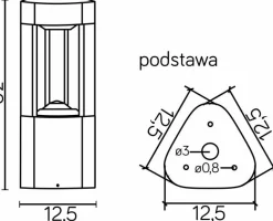 Sklep Kaja Niska lampa ogrodowa stojąca, aluminium GL 11201 z serii FAN | Kaja Oświetlenie