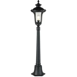 Sklep Kaja Niska lampa ogrodowa, wysokość 115cm CC4-S-BK z serii CHICAGO