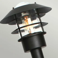 Sklep Kaja Niska lampa zewnętrzna, słupek HELSINGOR-BOL-BK z serii HELSINGOR
