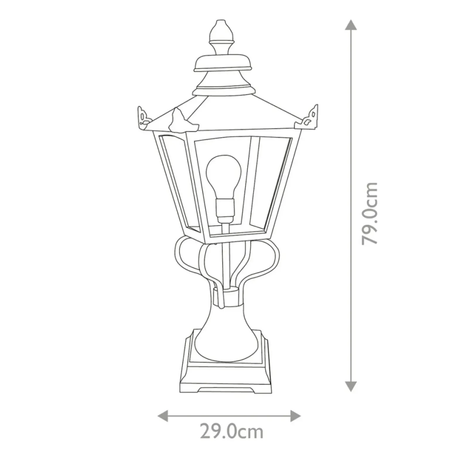 Sklep Kaja Niska lampka ogrodowa, na ścieżkę GN1-BLACK z serii GRAMPIAN