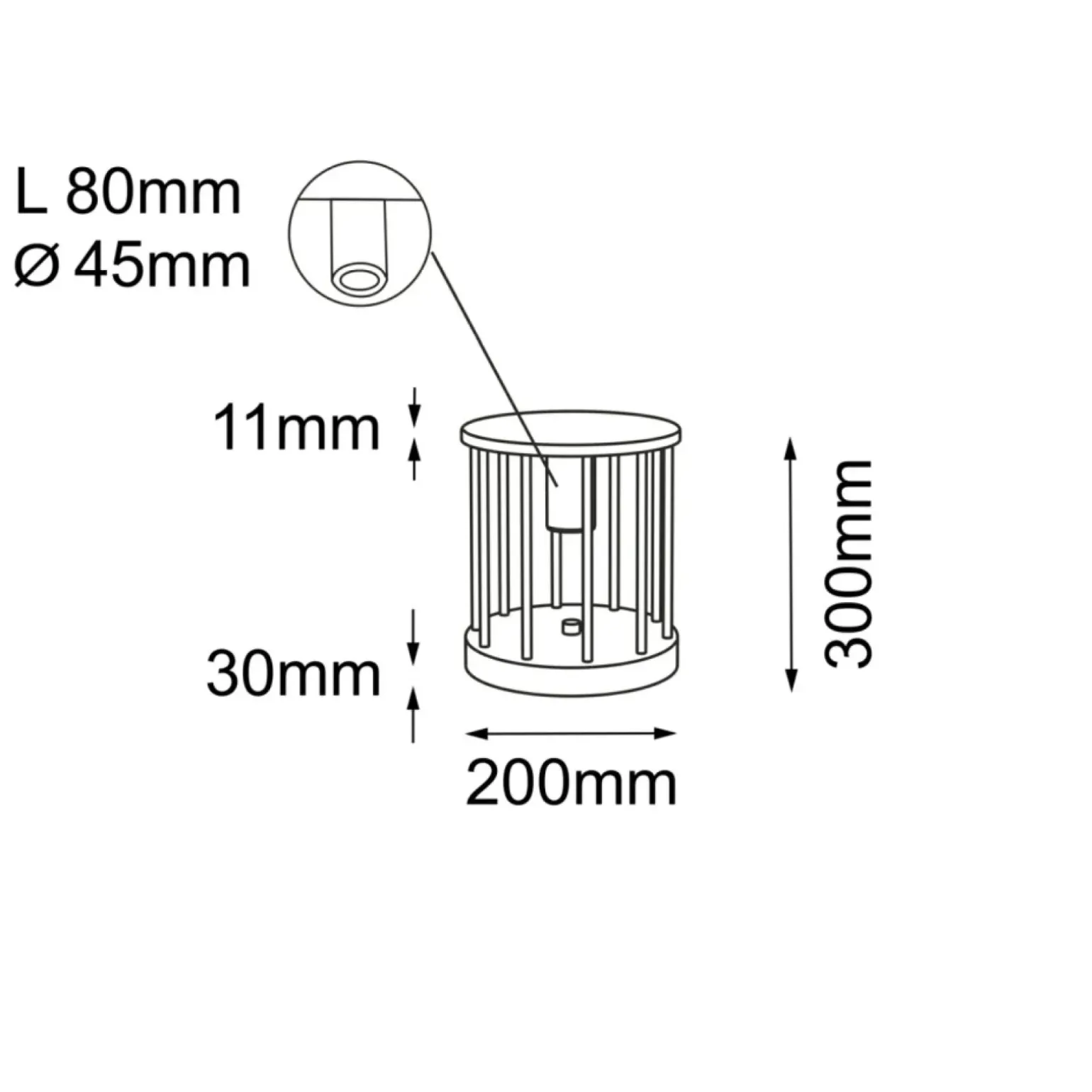 Sklep Kaja Niska, zewnętrzna lampa stojąca 30cm ANT 9905 HAGI | Kaja Oświetlenie