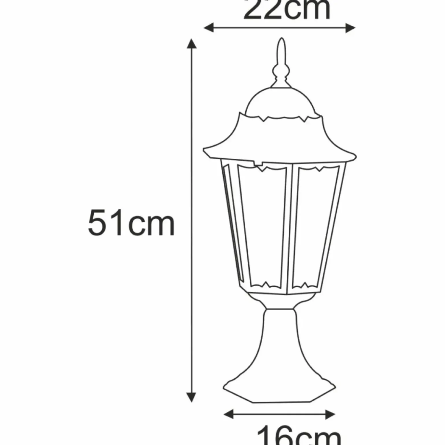 Sklep Kaja Niska zewnętrzna latarenka K-5006S LOZANA | Kaja Oświetlenie