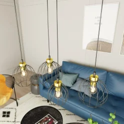 Best Nowoczena lampa wisząca z regulowaną wysokością 1368/4 z serii NANDO Żyrandole Nowoczesne