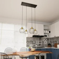 Best Nowoczena lampa wisząca z regulowaną wysokością 1368/4 z serii NANDO Żyrandole Nowoczesne