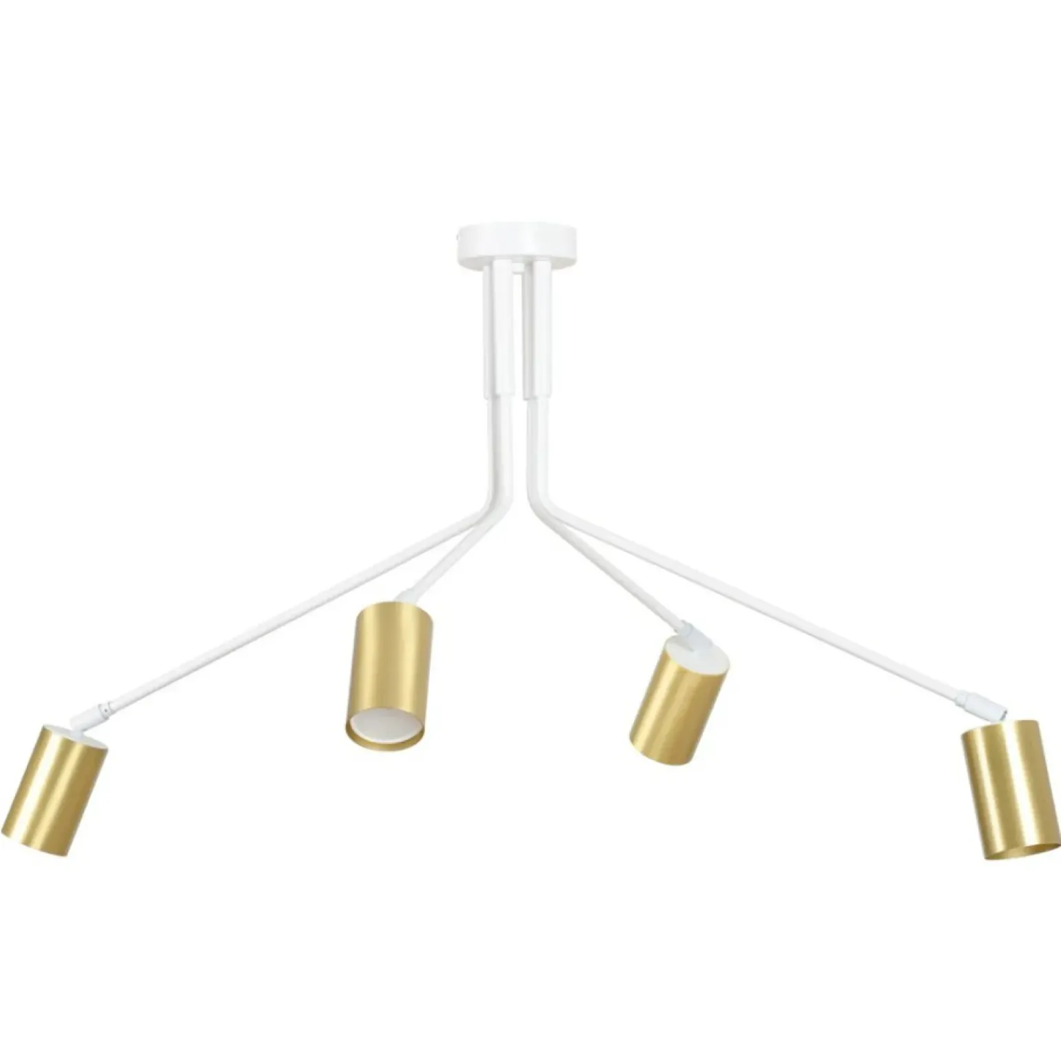 Store Nowoczesna biała lampa sufitowa z reflektorami 656/4 | Kaja Żyrandole Nowoczesne