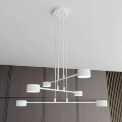 Cheap Nowoczesna, biała lampa wisząca do salonu 1340/6 MODUS | Kaja Żyrandole Nowoczesne
