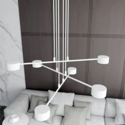 Cheap Nowoczesna, biała lampa wisząca do salonu 1340/6 MODUS | Kaja Żyrandole Nowoczesne