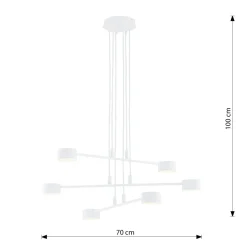 Cheap Nowoczesna, biała lampa wisząca do salonu 1340/6 MODUS | Kaja Żyrandole Nowoczesne