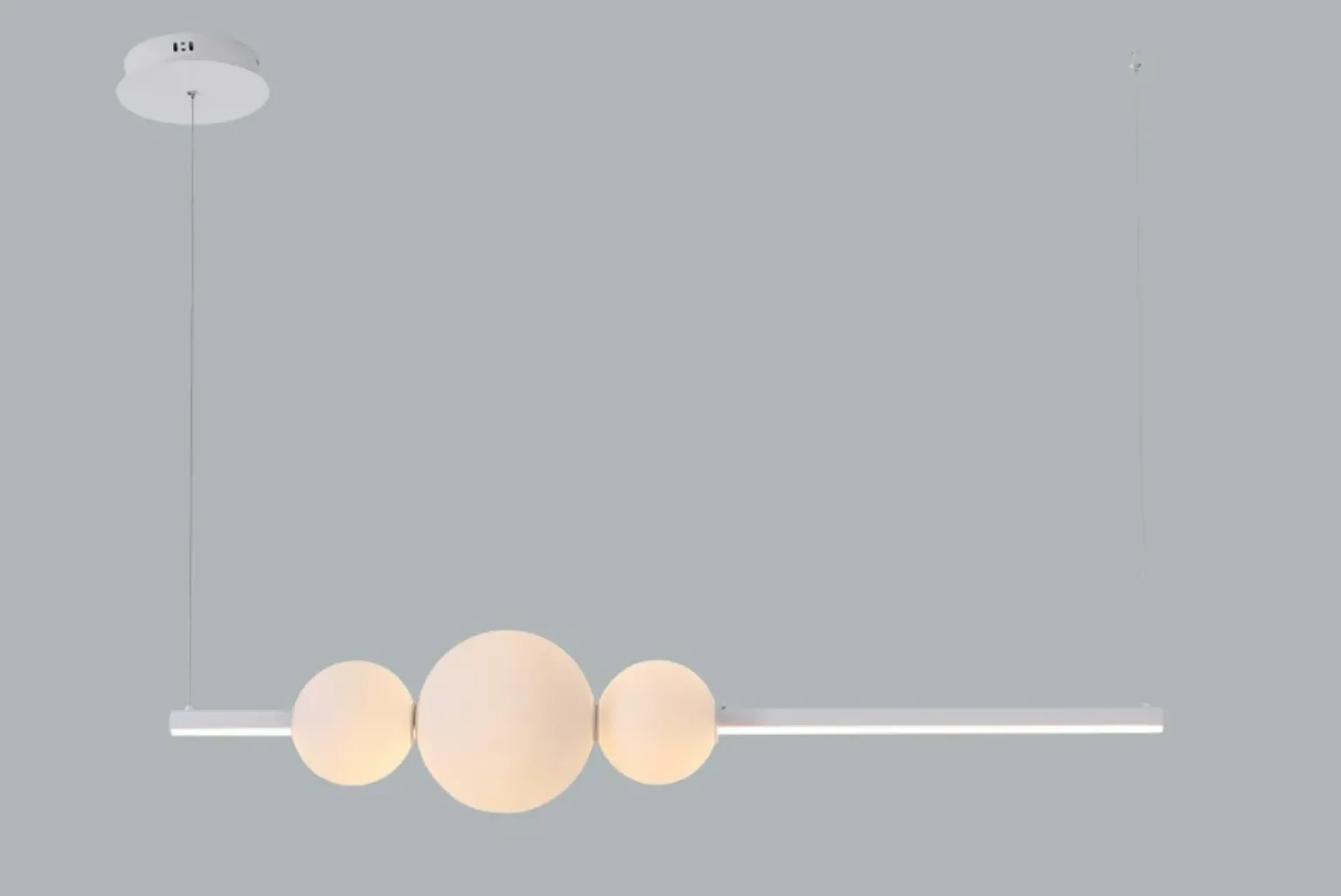 Clearance Nowoczesna biała lampa wisząca nad stół AZ4426 SANDRA | Kaja Żyrandole Nowoczesne