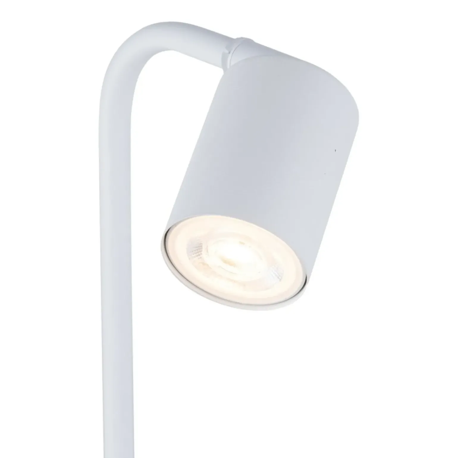 Sklep Kaja Nowoczesna, biała lampka do stylowego biura TK 5490 z serii LOGAN