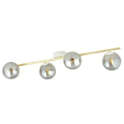 Clearance Nowoczesna, biało-złota lampa sufitowa do salonu 1247/4 serii SPLENDI Żyrandole Nowoczesne