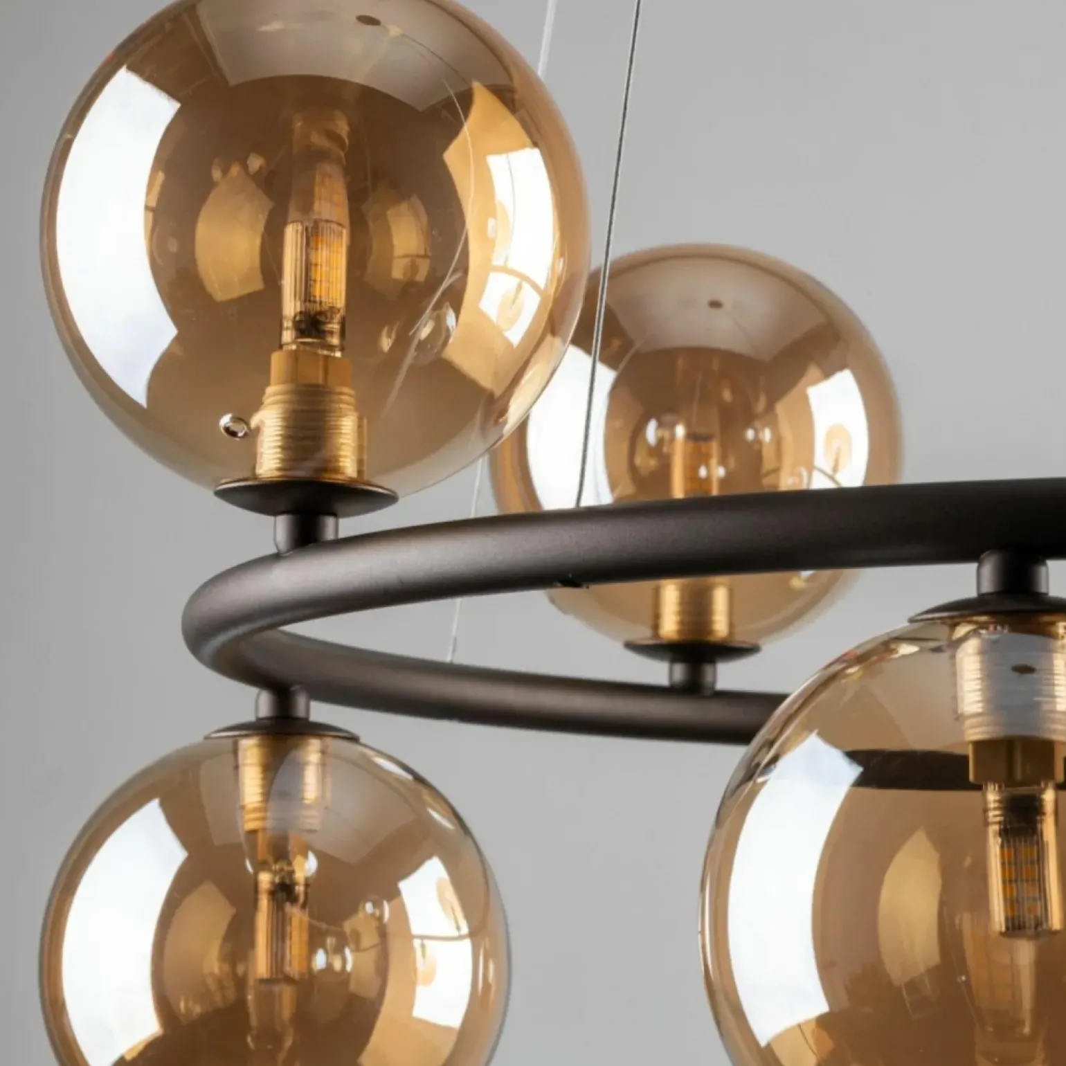 Hot Nowoczesna, brązowa lampa wisząca TK 6572 ANABELLE BROWN | Kaja Żyrandole Nowoczesne