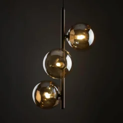 Best Nowoczesna, brązowa lampa z kloszami TK 6188 ESTERA BROWN | Kaja Żyrandole Nowoczesne