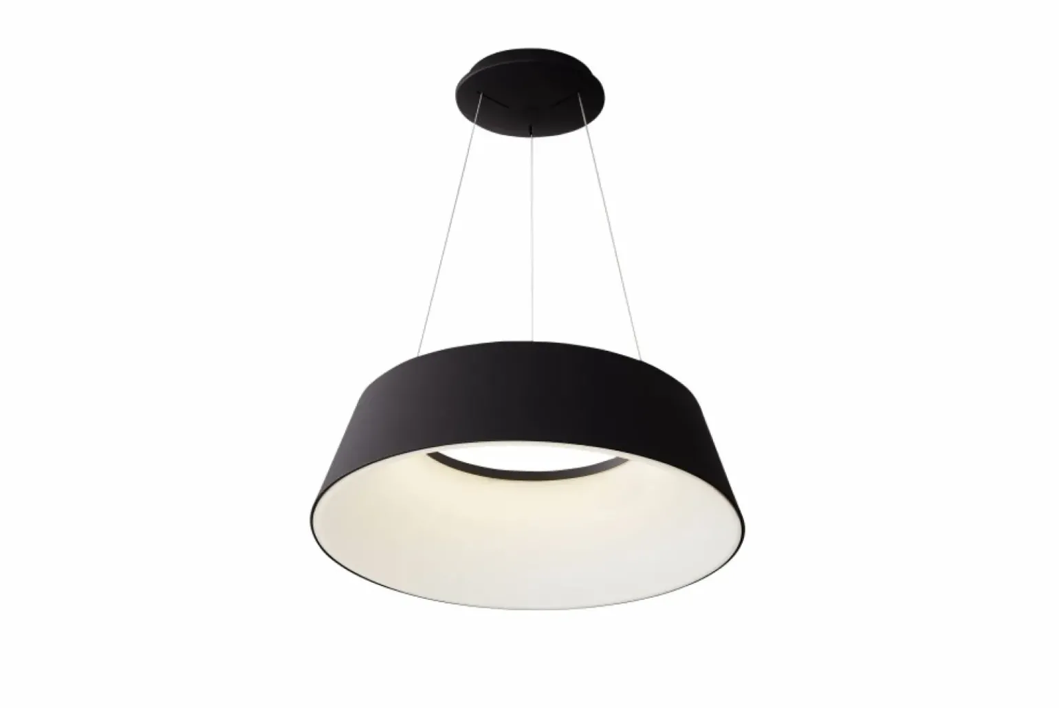 Store Nowoczesna, czarna lampa wisząca LED do sypialni AZ5094 EMMA | Kaja Żyrandole Nowoczesne