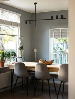 Best Nowoczesna, czarna lampa wisząca nad stół K-4755 ROCCO | Kaja Żyrandole Nowoczesne