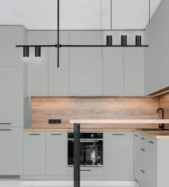 Best Nowoczesna, czarna lampa wisząca nad stół K-4755 ROCCO | Kaja Żyrandole Nowoczesne