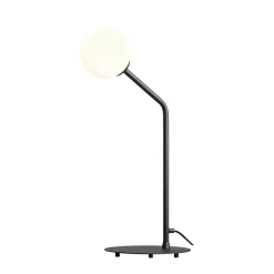 Sklep Kaja Nowoczesna, czarna lampka do loftowej sypialni 1064B1 z serii PURE