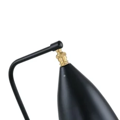 Sklep Kaja Nowoczesna, czarna lampka stołowa MTE2066/1 z serii SOTTO | Kaja