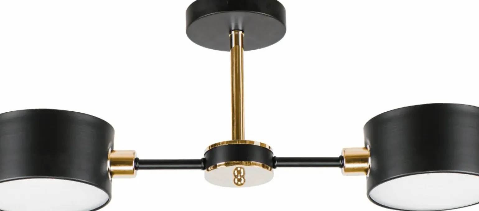 Cheap Nowoczesna czarno złota lampa sufitowa 3020/2 BL TR | Kaja Oświetlenie Żyrandole Nowoczesne