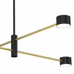 Best Sale Nowoczesna, czarno-złota lampa wisząca MLP8419 CROSS | Kaja Żyrandole Nowoczesne