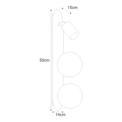 Sklep Kaja Nowoczesna lampa ścienna, kinkiet do korytarza K-5481 z serii ARIES