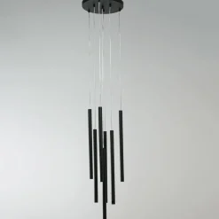 Cheap Nowoczesna lampa do stylowego salonu LP-894/7P BK z serii LUNGO | Kaja Żyrandole Nowoczesne