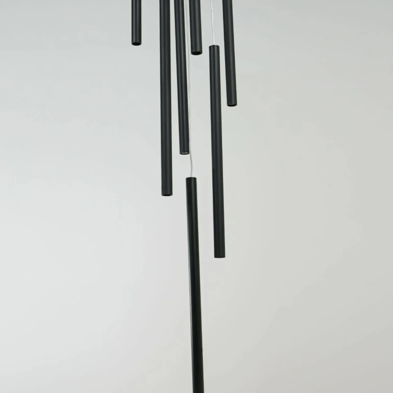 Cheap Nowoczesna lampa do stylowego salonu LP-894/7P BK z serii LUNGO | Kaja Żyrandole Nowoczesne