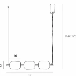 Best Nowoczesna lampa LED nad stół w jadalni MX P0536D ELENA | Kaja Żyrandole Nowoczesne