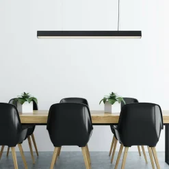 Discount Nowoczesna lampa nad wyspę 120cm LP-1401/1P L BK SMART LUCI L | Kaja Żyrandole Nowoczesne