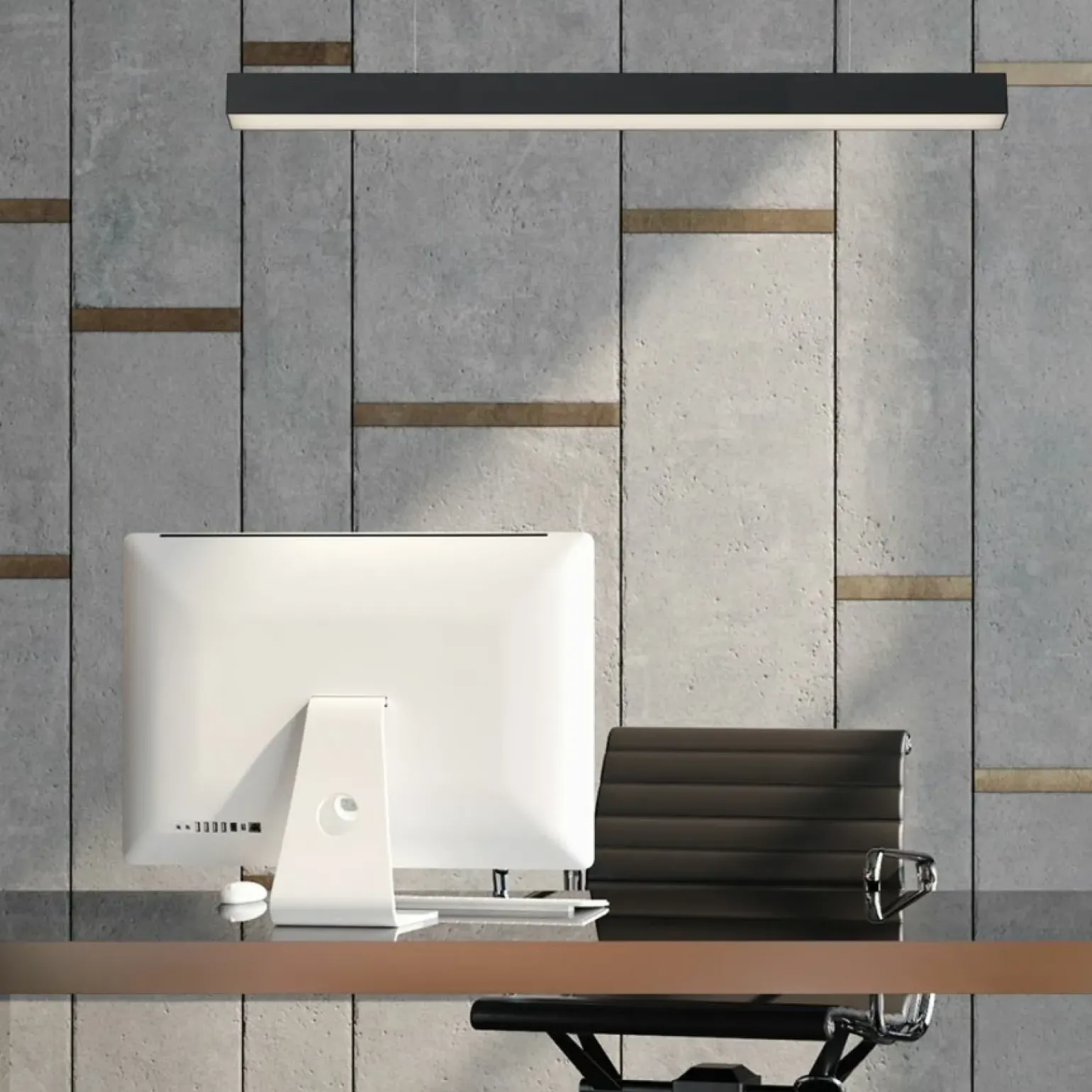 Discount Nowoczesna lampa nad wyspę 120cm LP-1401/1P L BK SMART LUCI L | Kaja Żyrandole Nowoczesne