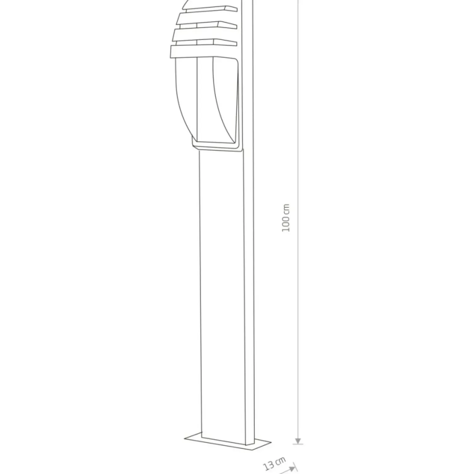 Sklep Kaja Nowoczesna lampa ogrodowa słupek 3394 MISTRAL | Kaja