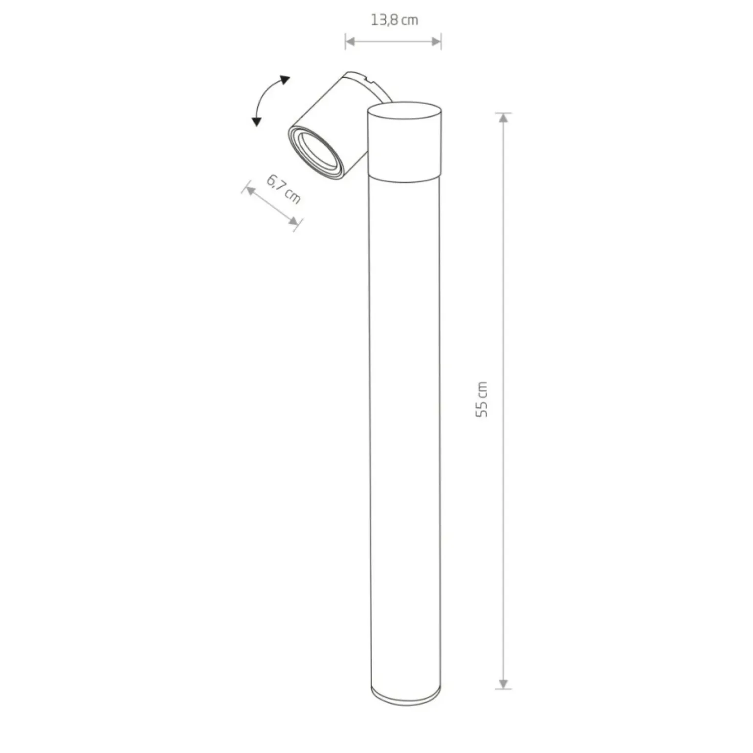 Sklep Kaja Nowoczesna lampa stojąca ogrodowa, trzonek GU10 8158 | Kaja
