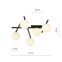 Sklep Kaja Nowoczesna lampa sufitowa o nietypowym kształcie 1103/5 SMART | Kaja