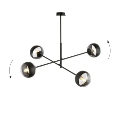 Sale Nowoczesna lampa sufitowa z kloszami 1168/4 LINEAR | Kaja Oświetlenie Żyrandole Nowoczesne