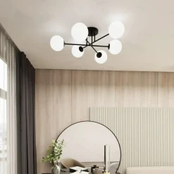 Best Nowoczesna lampa sufitowa do stylowego salonu 1232/6 z serii ROMA Żyrandole Nowoczesne