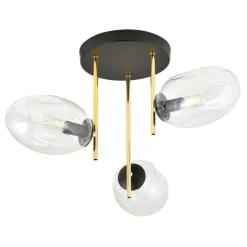 Sale Nowoczesna lampa sufitowa ze zotymi elementami 1273/3 z serii ARGO Żyrandole Nowoczesne