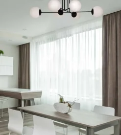 Flash Sale Nowoczesna lampa sufitowa z białymi klaszmi K-4925 | Kaja Oświetlenie Żyrandole Nowoczesne