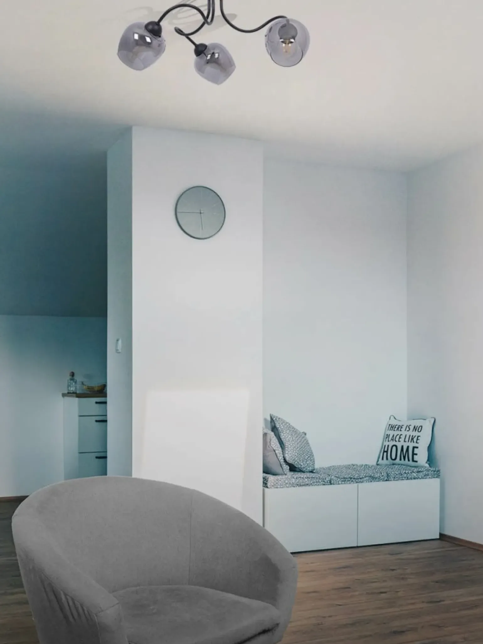 Best Sale Nowoczesna lampa sufitowa, grafitowe klosze na E27 K-5195 z serii SARA Żyrandole Nowoczesne