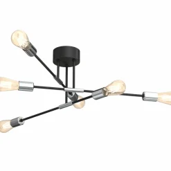 Cheap Nowoczesna lampa sufitowa, srebrne oprawki LX 3910 z serii FLAME Żyrandole Nowoczesne