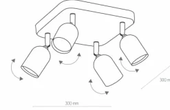 Online Nowoczesna lampa sufitowa do sypialni TK 4418 TOP | Kaja Oświetlenie Żyrandole Nowoczesne