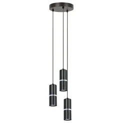 Flash Sale Nowoczesna lampa wisząca, czarno-srebrne tuby K-5247 z serii VESTA Żyrandole Nowoczesne