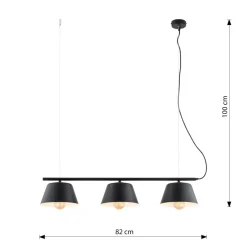 Clearance Nowoczesna lampa wisząca do kuchni 1336/3 GELATO | Kaja Oświetlenie Żyrandole Nowoczesne