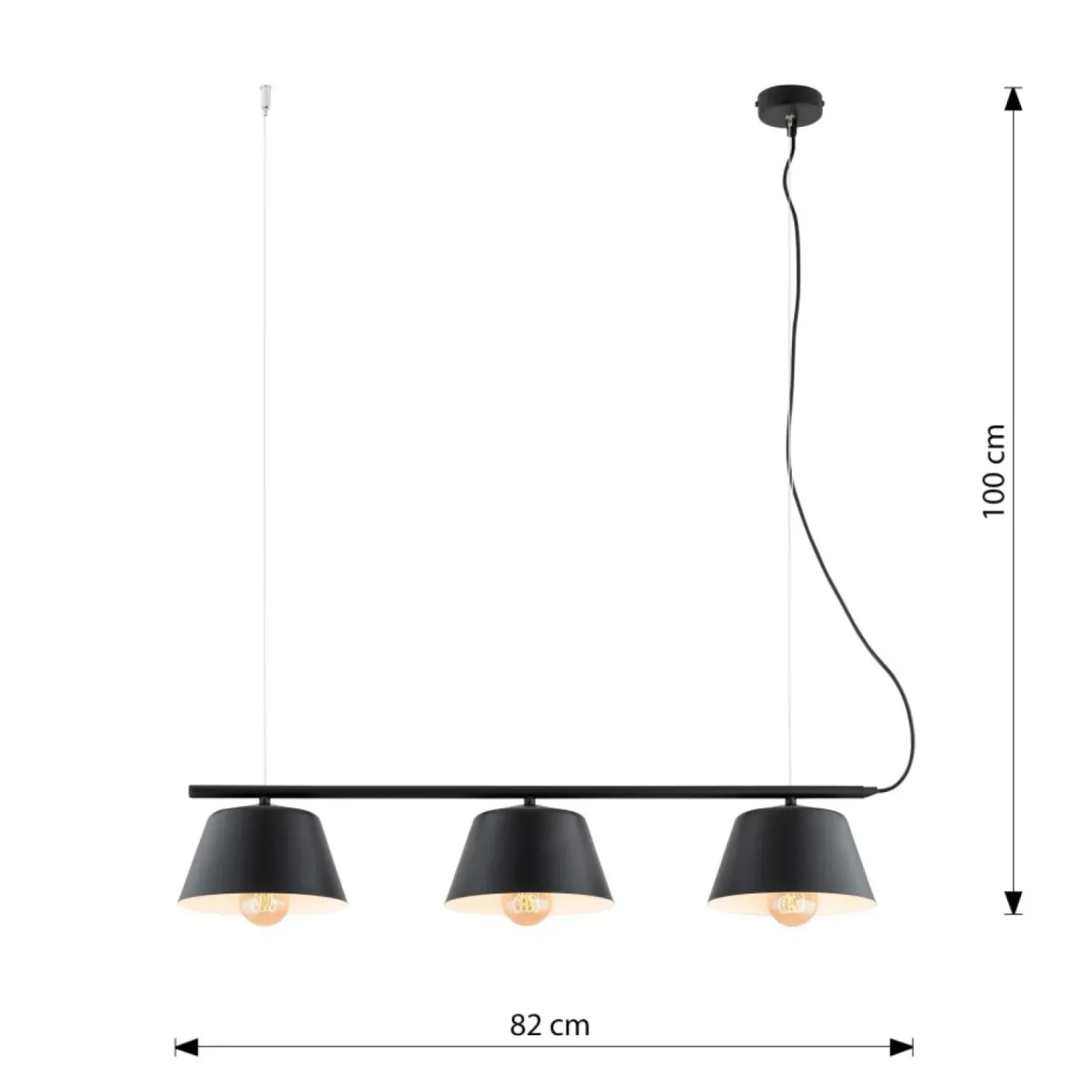 Clearance Nowoczesna lampa wisząca do kuchni 1336/3 GELATO | Kaja Oświetlenie Żyrandole Nowoczesne